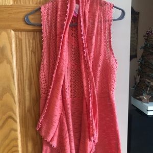 Coral shawl